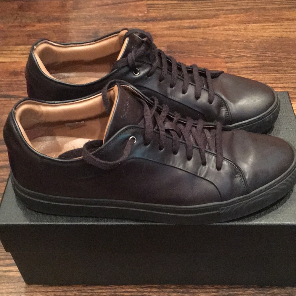 Paul Smith Black Leather Sneakers